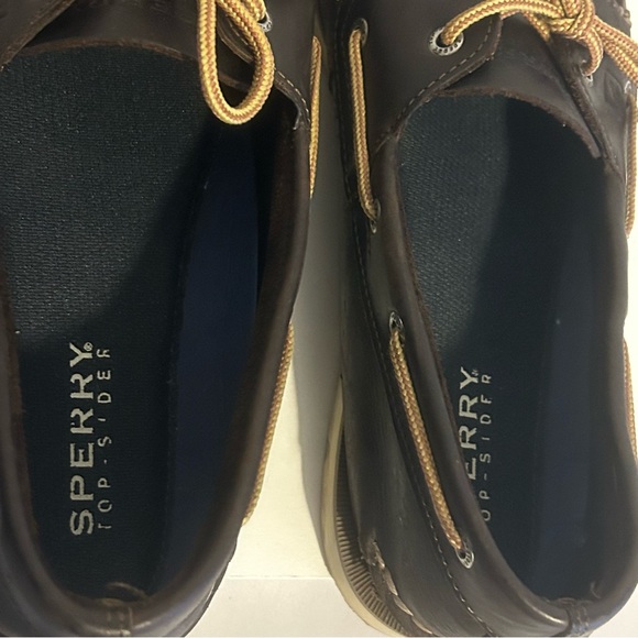 Sperry Top-Sider Men’s genuine leather 2-eye boat shoe brown size M 13 - Picture 7 of 9